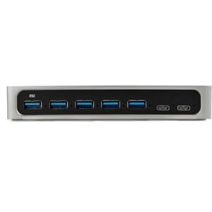 Startech.com Hub Usb C De 7 Puertos/Carga Rápida - 5x Usb-A/2x Usb-C (usb 3.0 Hub) - Adaptador Usb 3.2 Gen 1 (5gbps) - Autoalimentado - Soporte Uasp - 7 Total Usb Port(s) - 5 Usb 3.0 Port(s) - Pc, Mac, Linux, Android, Chromeos - Image 4