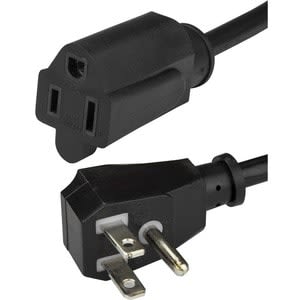 Startech.com Cable De 0.45m De Extensión De Alimentación De Computadora, Plano Nema 5-15p A Nema 5-15r, Extensión De Toma, Ul - Para Computadora De Escritorio, Impresora, Escáner, Servidor - Nema 5-15p / Nema 5-15r - 125 V Ac / 10a - Negro - 1 Solamente - Image 3