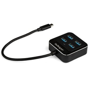 StarTech.com Startech.com Hub Usb-C De 4 Puertos Usb-A - Usb 3.2 Gen 2 Tipo C 10gbps - Alimentado Por Bus Usb - Adaptador Portátil Para Laptop - Soporte Uasp - 4 Total Usb Port(s) - 4 Puerto(s) Usb 3.1