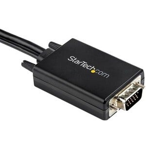 Startech.com Vga2hdmm2m Cable Adaptador De Vga A Hdmi 2m - Audio Vía Usb -1080p - 2 Años De Garantía - 1 X 15-Pines Hd-15 - Macho, 1 X Usb 2.0 Tipo A - Macho - Negro