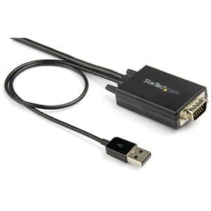 Startech.com Vga2hdmm2m Cable Adaptador De Vga A Hdmi 2m - Audio Vía Usb -1080p - 2 Años De Garantía - 1 X 15-Pines Hd-15 - Macho, 1 X Usb 2.0 Tipo A - Macho - Negro