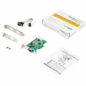 Startech.com Tarjeta Adaptadora Serial Pci Express Rs232 De 2 Puertos - Tarjeta Serial Pcie Rs232 Db9 Uart 16950 - Perfil Bajo - Win/Linux - Pci Express X1 - Pc, Linux - 2 X Número De Puertos Serie Externos
