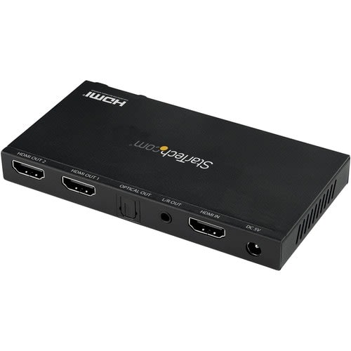 Startech.com Splitter Hdmi De 2 Puertos (1x2) De Audio/Video Hdmi 2.0 4k60hz Con Escalador/Extractor De Audio, Copiado Edid - Tv/Proyector - 3840 × 2160 - 1 X Entrada Hdmi - 2 X Salida Hdmi - Image 4