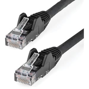 Startech.com Cable Ethernet Cat 6 De 5 Metros - Lszh - Cable De Red Patch Cat6 Utp Rj45 Poe De 100w 10 Gbe Sin Enganches Negro, Etl - Cable For Dispositivo De Red, Servidor, Router, Dispositivo De Almacenamiento Nas, Dispositivo Voip, Dispositivo Compatible Con Poe, Portátil, Cámara De Seguridad - 10gbit/S - Cable De Conexión - Oro Contacto Chapado - Lszh - 24 Awg - Negro