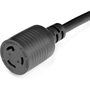 Startech.com Cable De 91cm De Extensión De Alimentación De Servicio Pesado, Cable Prolongador Nema L5-20r A Nema 5-20p, 13a 125v, 12awg - Para Computadora De Escritorio, Unidad De Distribución Eléctrica, Servidor, Monitor, Impresora - Nema 5-20r / Nema L5-20p - 125 V Ac / 13a - Negro - 1 Solamente