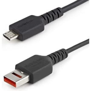 Startech.com Cable De Carga De 1m Con Seguridad - Cable Adaptador Usb A Micro Usb De Sólo Carga Con Bloqueo De Datos Para Teléfono/Tablet - Cable For Smartphone, Tableta, Dispositivo Móvil, Portátil, Computadora De Escritorio, Auricular, Cámara, Cargador De Pared - Extremo Prinicpal: 1 X Usb 2.0 Tipo A - Macho - Apantallado - Níquel Conector Chapado - 22/32 Awg - Negro - Image 3
