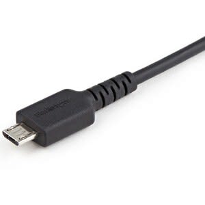 Startech.com Cable De Carga De 1m Con Seguridad - Cable Adaptador Usb A Micro Usb De Sólo Carga Con Bloqueo De Datos Para Teléfono/Tablet - Cable For Smartphone, Tableta, Dispositivo Móvil, Portátil, Computadora De Escritorio, Auricular, Cámara, Cargador De Pared - Extremo Prinicpal: 1 X Usb 2.0 Tipo A - Macho - Apantallado - Níquel Conector Chapado - 22/32 Awg - Negro - Image 4