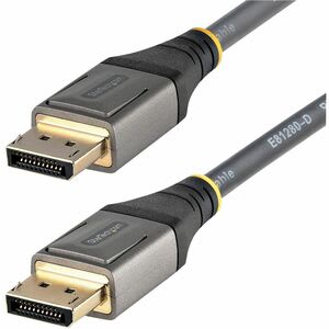 Startech.com Cable De 2m Displayport 1.4 Certificado Por Vesa - Hdr10 8k 60hz - Video Ultra Hd 4k 120hz - Cable Dp 1.4 Para Monitores - Cable For Dispositivo De Audio/Vídeo, Monitor, Workstation, Portátil, Computadora De Escritorio, Tv, Proyector, Reproductor De Se?alización Digital, Tarjeta Gráfica - 32.4gbit/S - Admite Hasta7680 X 4320 - Apantallado - Oro Conector Chapado - 34 Awg - Negro, Gris - Image 7
