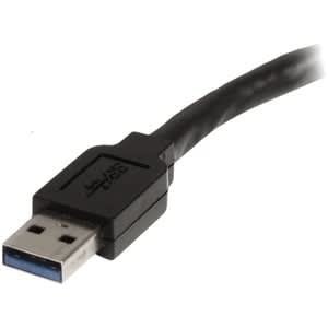 StarTech.com Startech.com Cable Extensor Usb 3.0 (5gbps) Superspeed Activo De 10m - Usb A Macho A Hembra - Negro - Cable For Mac, Pc - 5gbit/S - Cable De Extensión - Apantallado - Negro