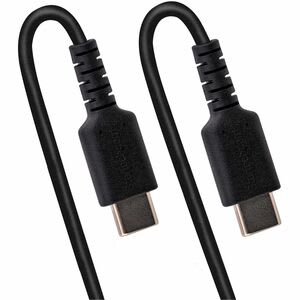 Startech.com Cable De 50cm De Carga Usb C A Usb C, Cable Usb Tipo C En Espiral De Carga Rápida Y Servicio Pesado, Cable Usb 2.0 Usbc Negro - Cable For Dispositivo Móvil, Ipad Pro, Ipad Mini, Smartphone - 480mbit/S - Apantallado - Níquel Conector Chapado - 22/32 Awg - Negro - Image 2