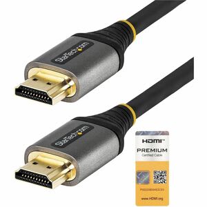 Startech.com Cable De 0.5m Hdmi 2.0 Con Certificación Premium - Cable Hdmi De Alta Velocidad Con Ethernet Ultra Hd 4k 60hz Hdr10 Arc - 20 Inch (0.5m) Premium Certified High-Speed Hdmi Cable With Ethernet - Ultra Hd Hdmi 2.0 Cable Supports 18gbps; 4k 60hz/3d Video/Hdr10/32ch Audio/Arc - Soft Tpe Strain Relief - Uhd Hdmi Cord To Connect Laptop/Computer To Monitor/Display/Projector/Tv - Image 4