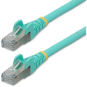 Startech.com Cable De 4.5m De Red Ethernet Cat6a - Aguamarina - Lszh - 10gb - 500mhz - Poe++ De 100w - Snagless Sin Pestillo - Rj-45 S/Ftp - Cable For Dispositivo De Red - 10gbit/S - Cable De Conexión - Apantallado - Oro Contacto Chapado - Lszh - 27 Awg - Aqua