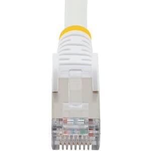 Startech.com Cable De 2.1m De Red Ethernet Cat6a - Blanco - Lszh - 10gb - 500mhz - Poe++ De 100w - Snagless Sin Pestillo - Rj-45 - S/Ftp - Cable For Dispositivo De Red - 10gbit/S - Cable De Conexión - Apantallado - Oro Contacto Chapado - Lszh - 27 Awg - Blanco - Image 5