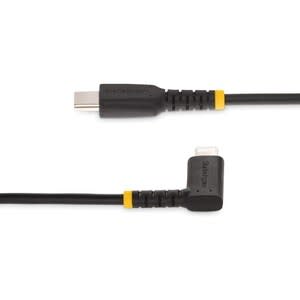 Startech.com Cable De 1m Usb-C A Lightning - Cable Usb 2.0 A Lightning Acodado - Cable Usb Tipo C A Lightning De Carga - Mfi - Para Iphone - Cable For Iphone, Ipad, Ipad Mini, Ipod - 480mbit/S - Mfi - Oro, Níquel Conector Chapado - 22/32 Awg - Negro - Image 2
