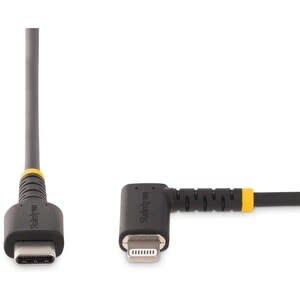 Startech.com Cable De 1m Usb-C A Lightning - Cable Usb 2.0 A Lightning Acodado - Cable Usb Tipo C A Lightning De Carga - Mfi - Para Iphone - Cable For Iphone, Ipad, Ipad Mini, Ipod - 480mbit/S - Mfi - Oro, Níquel Conector Chapado - 22/32 Awg - Negro - Image 4