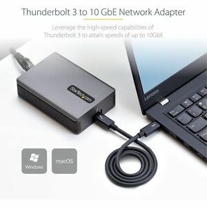 Startech.com Adaptador De Red Ethernet Externo Thunderbolt 3 A Rj45 - 10gbe - Nic 10gbase-T/5-2.5gbase-T - 10gb - Cable Tb3 - Win/Mac - Startech.com Adaptador De Red Ethernet Externo Thunderbolt 3 A Rj45 - 10gbe - Nic 10gbase-T/5-2.5gbase-T - 10gb - Cable Tb3 - Win/Mac - Image 5