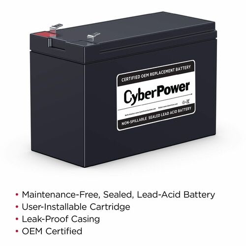 Unidad De Batería Cyberpower Rb1280 - 7200mah - 12v Dc - Lead Acid - Image 2