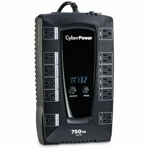 Ups De Línea Interactiva Cyberpower Intelligent Lcd Avrg750lcd - 750va/450w - Compacto - Avr - 8hora(s) Recarga - 2.50minuto(s) Stand-By - 120 V Ac Entrada - 120 V Ac Salida - 12 X Nema 5-15r Receptacle(s) - Usb - 6 X Battery/Surge Outlet