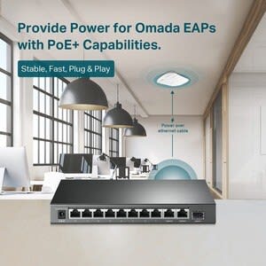 Tp-link Tp-Link Tl-Sl1311mp 10 Puertos Conmutador Ethernet - 2 Capa Compatible - Modular - 1 Ranuras Sfp - 5.95w Power Consumption - 124w Rendimiento Poe - Fibra óptica, Par Trenzado - Poe Ports - De Escritorio, Montaje En Pared - Toda La Vida útil Garantía Limitada