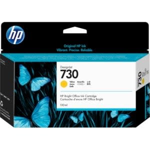 Cartucho De Tinta Hp Designjet 730 De 130 Ml, Amarillo