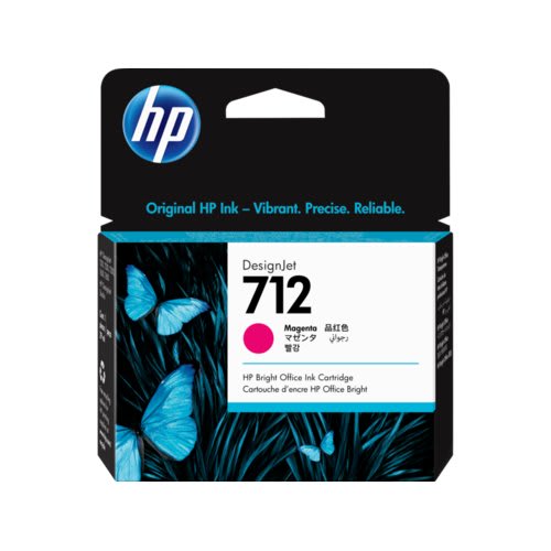 Hp Inc Cartucho De Tinta Hp 712 Inyección De Tinta - Magenta - Original - 1 Paquete - Inyección De Tinta - 1 Paquete