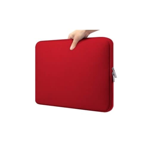 BRobotix Brobotix Funda De Neopreno Para Laptop 14" Color Rojo - Maletin Mochila Portafolio Portatil Tableta Funda Acolchada 14 Pulgadas