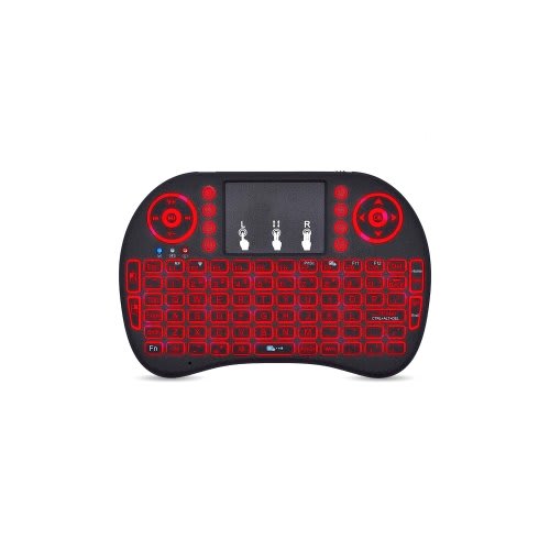 Brobotix Mini Teclado Inalámbrico Iluminado Y Recargable Para Smart Tv, Televisor, Tv Compatible Con Samsung, Sansui, Hisense, Lg - Consolas, Celulares, Tablets, Laptop