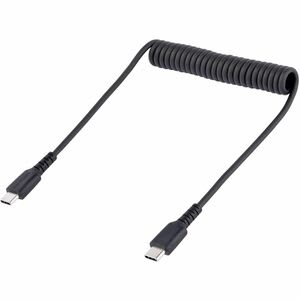 Startech.com Cable De 50cm De Carga Usb C A Usb C, Cable Usb Tipo C En Espiral De Carga Rápida Y Servicio Pesado, Cable Usb 2.0 Usbc Negro - Cable For Dispositivo Móvil, Ipad Pro, Ipad Mini, Smartphone - 480mbit/S - Apantallado - Níquel Conector Chapado - 22/32 Awg - Negro - Image 5