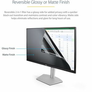 Startech.com Filtro De Privacidad Para Monitores De 23 Pulgadas - Pantalla De Privacidad - Para Reducir Luz Azul - Mate/Brillante - 16:9 - Para 58.4cm (23") Pantalla Panorámica Lcd Monitor - 16:9 - Antimicrobiano - Reducción E Luz Azul - Resistencia A Arañazos, Resistente A Las Huellas De Dedos, Resistente Al Polvo - Image 5
