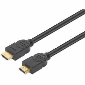 Cable Hdmi De Alta Velocidad Cl3 Para Pared Mh Con Ethernet, Negro, 1 M, Clasificación De Seguridad Cl3, Hdmi Macho A Macho, Hdr, Contactos Chapados En Oro, Doble Blindaje, Hec, Arc, Ancho De Banda De 18 Gbps, Negro - Cable For Dispositivo De Audio/Vídeo, Tv, Proyector, Barra De Sonido, Receptor A/V, Monitor, Portátil, Pc, Consola De Juegos, Playstation 4, Playstation 5, ... - 18gbit/S - Admite Hasta3840 X 2160, 1920 X 1080, 1280 X 720, 2560 X 1440 - Moldeado - Apantallado - Oro Cont