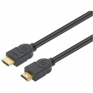 Cable Hdmi De Alta Velocidad Cl3 Para Pared Mh Con Ethernet, Negro, 1 M, Clasificación De Seguridad Cl3, Hdmi Macho A Macho, Hdr, Contactos Chapados En Oro, Doble Blindaje, Hec, Arc, Ancho De Banda De 18 Gbps, Negro - Cable For Dispositivo De Audio/Vídeo, Tv, Proyector, Barra De Sonido, Receptor A/V, Monitor, Portátil, Pc, Consola De Juegos, Playstation 4, Playstation 5, ... - 18gbit/S - Admite Hasta3840 X 2160, 1920 X 1080, 1280 X 720, 2560 X 1440 - Moldeado - Apantallado - Oro Cont