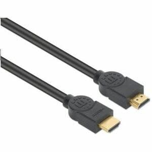 Cable Hdmi De Alta Velocidad Cl3 Para Pared Mh Con Ethernet, Negro, 1 M, Clasificación De Seguridad Cl3, Hdmi Macho A Macho, Hdr, Contactos Chapados En Oro, Doble Blindaje, Hec, Arc, Ancho De Banda De 18 Gbps, Negro - Cable For Dispositivo De Audio/Vídeo, Tv, Proyector, Barra De Sonido, Receptor A/V, Monitor, Portátil, Pc, Consola De Juegos, Playstation 4, Playstation 5, ... - 18gbit/S - Admite Hasta3840 X 2160, 1920 X 1080, 1280 X 720, 2560 X 1440 - Moldeado - Apantallado - Oro Cont