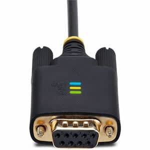 Startech.com Cable Adaptador Usb A Serial De Módem Nulo Rs232 Ftdi 3m - Retención Com - Usb Db9 - Tornillos Intercambiables - Cable For Computadora De Escritorio, Portátil, Dispositivo Periférico, Monitor, Sensor, Escaner De Código De Barras, Impresora De Recibos, Dipositivo Pdv, Led, Señalización Digital, Computador - 480mbit/S - Apantallado - Oro Conector Chapado - Negro