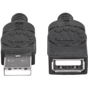 Manhattan Cable De Extensión Usb 2.0 De Alta Velocidad - Cable Usb V2.0 Ext. 1.8m Neg