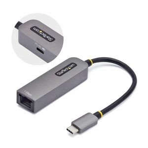 Startech.com Adaptador De Red Usb Tipo C A Ethernet - Adaptador De Red Externo Usb-C A Rj45 De 1gb - Usb 3.1 - Pd 100w De Paso - Win Mac - Usb 3.2 (1 Gen) Tipo C - Realtek Rtl8153b - 1 Puerto(s) - 1 - Par Trenzado