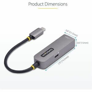 Startech.com Adaptador De Red Usb Tipo C A Ethernet - Adaptador De Red Externo Usb-C A Rj45 De 1gb - Usb 3.1 - Pd 100w De Paso - Win Mac - Usb 3.2 (1 Gen) Tipo C - Realtek Rtl8153b - 1 Puerto(s) - 1 - Par Trenzado