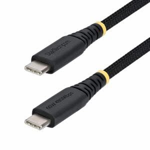 Startech.com 1m Usb-C Cable De Transferencia De Datos - 1 - Cable For Portátil, Hub, Dispositivo Móvil, Dispositivo Usb, Cargador De Pared, Cargador De Automóvil, Cargador Portátil, Tableta, Smartphone, Computador, Estación De Trabajo Portátil - 480mbit/S - Níquel Conector Chapado - 23/28 Awg - Negro