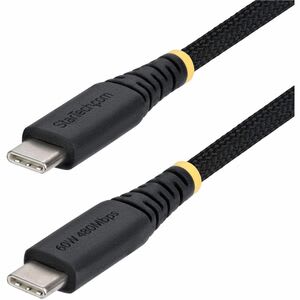 Startech.com 1m Usb-C Cable De Transferencia De Datos - 1 - Cable For Portátil, Hub, Dispositivo Móvil, Dispositivo Usb, Cargador De Pared, Cargador De Automóvil, Cargador Portátil, Tableta, Smartphone, Computador, Estación De Trabajo Portátil - 480mbit/S - Níquel Conector Chapado - 23/28 Awg - Negro