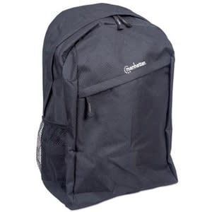 Manhattan Manhattan Maletin Backpack 15.69" Negra - Cloruro De Polivinilo 600d Exterior Material - Poliéster Material Interior - Correa De Hombro - 485mm Altura X 330mm Ancho X 195mm Profundidad