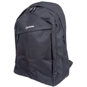 Manhattan Manhattan Maletin Backpack 15.69" Negra - Cloruro De Polivinilo 600d Exterior Material - Poliéster Material Interior - Correa De Hombro - 485mm Altura X 330mm Ancho X 195mm Profundidad