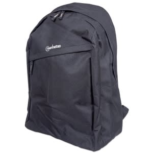 Manhattan Manhattan Maletin Backpack 15.69" Negra - Cloruro De Polivinilo 600d Exterior Material - Poliéster Material Interior - Correa De Hombro - 485mm Altura X 330mm Ancho X 195mm Profundidad
