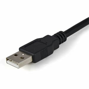 Startech.com Cable 1.8m Usb A 2 Puertos Serial Rs232 Db9 Retención Del Puerto De Asignación Com - Negro