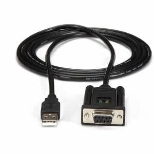 Startech.com Cable Adaptador De 1 Puerto Usb A Módem Nulo Null Serial Db9 Rs232 Dce Con Ftdi - Negro