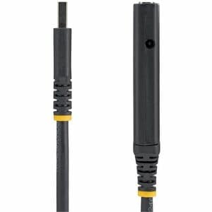 Startech.com Cable 15m Extensión Alargador Usb 2.0 Activo Amplificado - Macho A Hembra Usb A - Negro - Cable For Enchufe De Pared, Adaptador De Alimentación - 480mbit/S - Apantallado - Níquel Conector Chapado - Negro