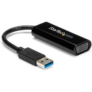 Startech.com Adaptador De Video Convertidor Usb 3.0 A Vga - Cable Compacto - 1920x1200 / 1080p - 1920 X 1200 Supported - Negro