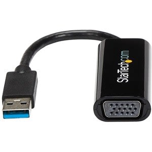 Startech.com Adaptador De Video Convertidor Usb 3.0 A Vga - Cable Compacto - 1920x1200 / 1080p - 1920 X 1200 Supported - Negro