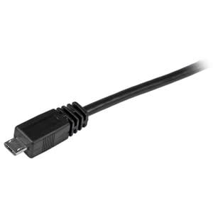 Startech.com Cable Adaptador De 30cm Usb A Macho A Micro Usb B Macho De Teléfono Celular - Cable For Cámara Digital, Teléfono Móvil, Gps, Smartphone, Pda, Tablet Pc - 480mbit/S - 28 Awg - Negro
