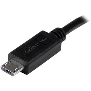 StarTech.com Startech.com Cable Usb Otg De 20cm - Cable Adaptador Micro Usb A Micro Usb - Macho A Macho - Cable For Tableta, Smartphone, Disco Duro Externo - 28 Awg - Negro