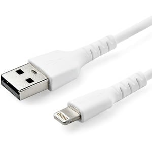 Startech.com Cable Resistente Usb-A A Lightning De 2 M Blanco - Cable De Sincronización Y Carga Para Iphone/Ipad, Certificado Mfi De Apple - Cable For Smartphone, Ipad, Ipad Air, Ipad Mini, Cargador, Ratón Magic, Magic Trackpad, Magic Keyboard, Control Remoto Siri, Airpods, Iphone - 480mbit/S - Mfi - Apantallado - Níquel Conector Chapado - 22/32 Awg - Blanco
