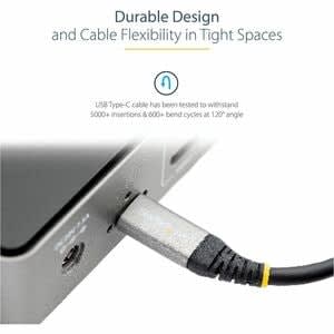 Startech.com Cable 50cm Usb-C 10gbps - Usb Tipo C - Usb Tipoc Usb 3.2 Gen 2 - Entrega De Alimentación Pd 100w - Cable For Base De Conexión, Disco Duro, Portátil, Macbook, Smartphone, Dispositivo Móvil, Cargador, Cargador De Pared, Cargador De Automóvil, Cargador Portátil, Disco Duro Externo, ... - 10gbit/S - Apantallado - Níquel Conector Chapado - 30/32 Awg - Negro, Gris